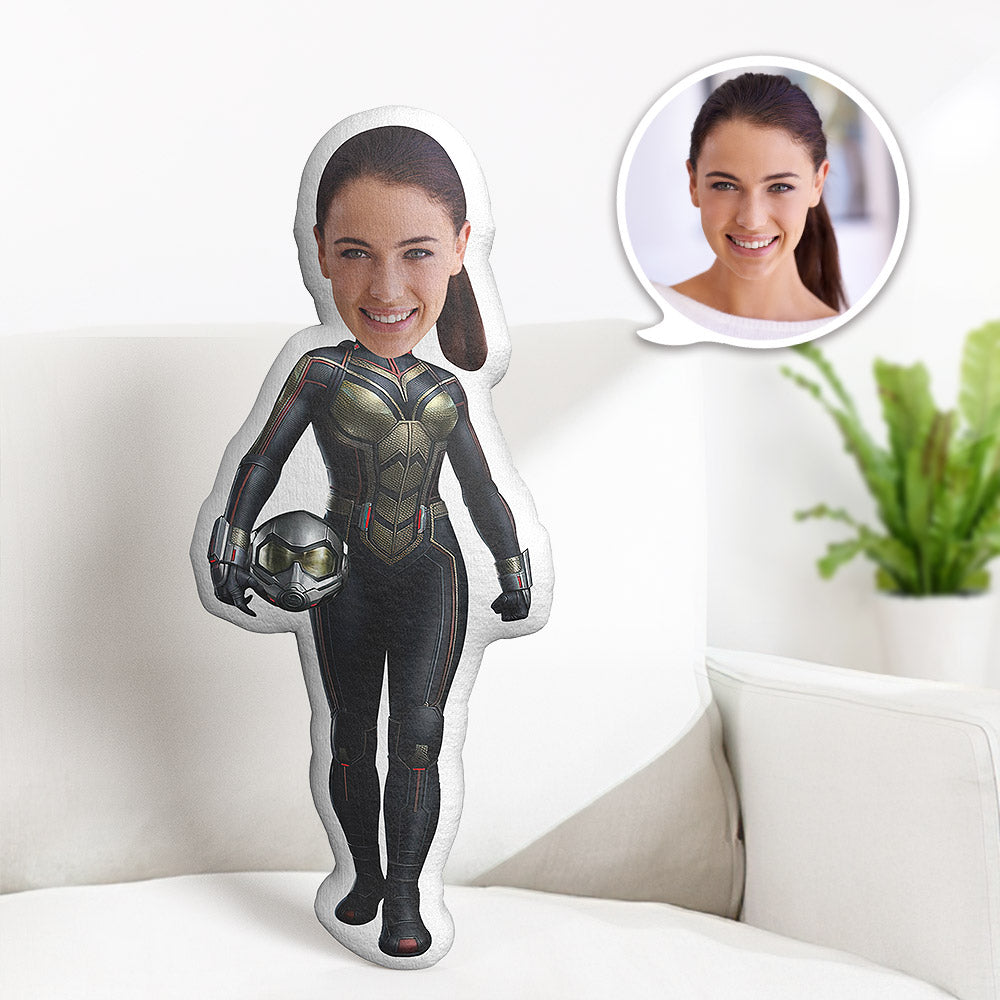 Oreiller De Corps Personnalisé Ant-man Coussin De Visage Personnalisé Meilleur Cadeau Pour Elle - MiniMe Pillow