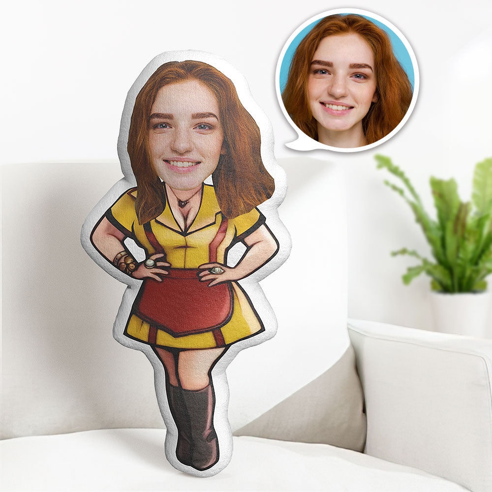 Oreiller De Visage Personnalisé Serveuse Filles - MiniMe Pillow