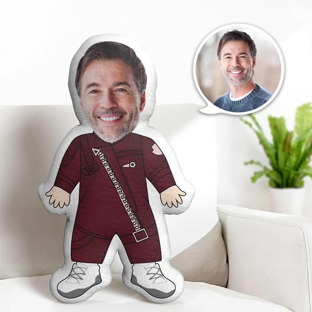 Personnalisez Votre Visage Coussin Cadeau Pour Lui Corps Personnalisé Gardiens De L'uniforme De La Galaxie - MiniMe Pillow