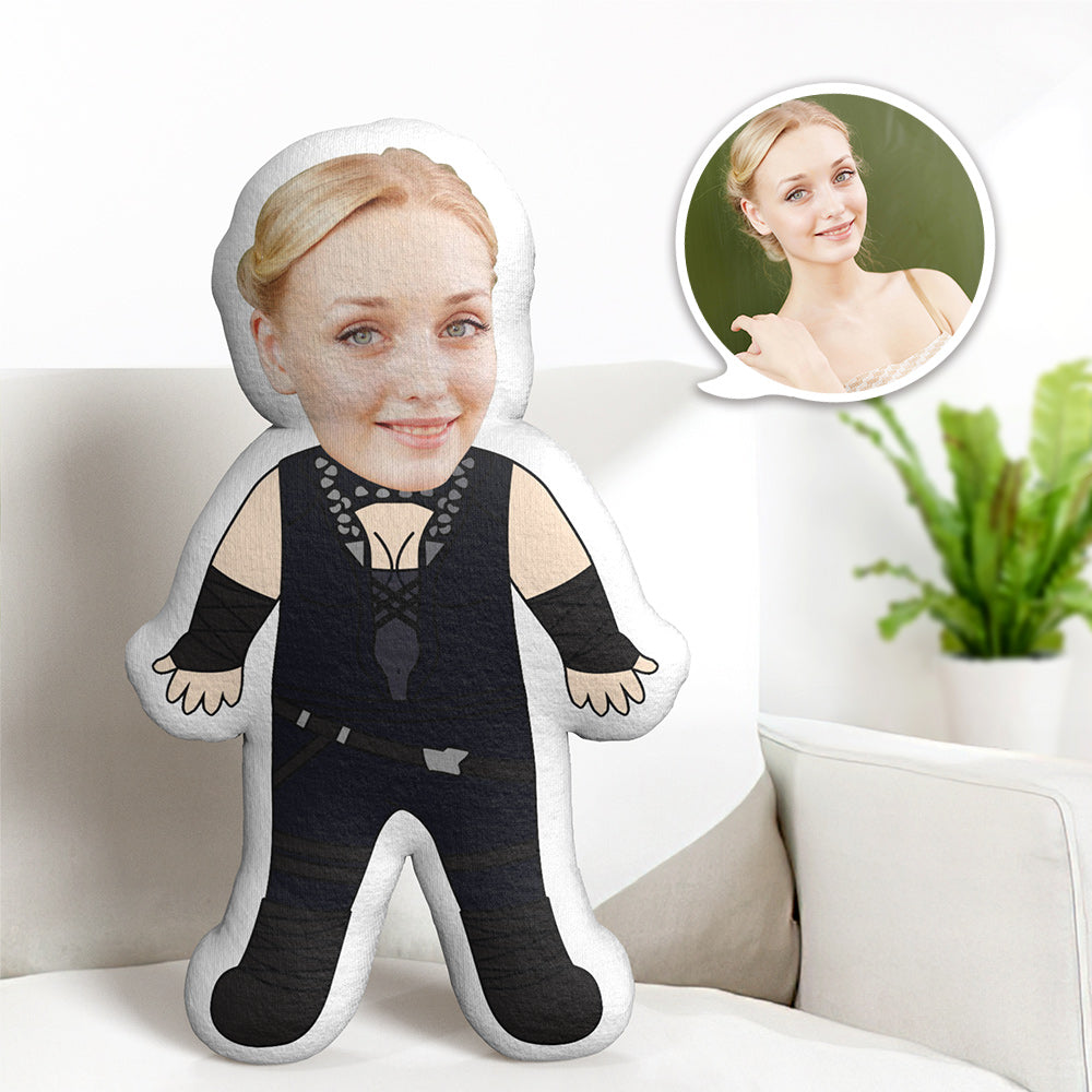 Personnalisez Votre Visage Coussin Cadeau Pour Lui Corps Personnalisé Gamora Gardiens De La Galaxie - MiniMe Pillow