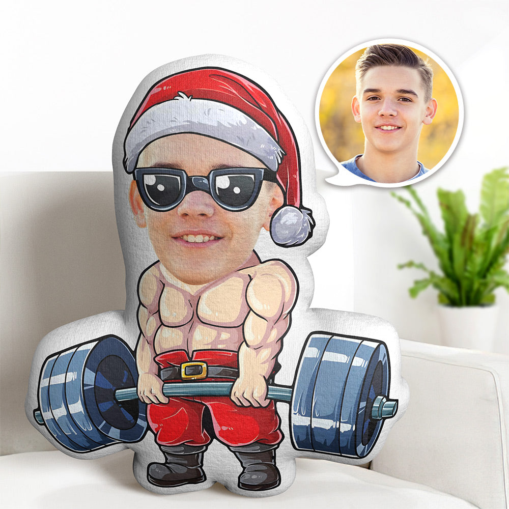 Idées De Cadeaux De Noël, Oreiller Personnalisé Pour Le Visage, Oreiller Photo Personnalisé, Muscles Abdominaux, Minime Masculin, Cadeaux Pour Noël - MiniMe Pillow