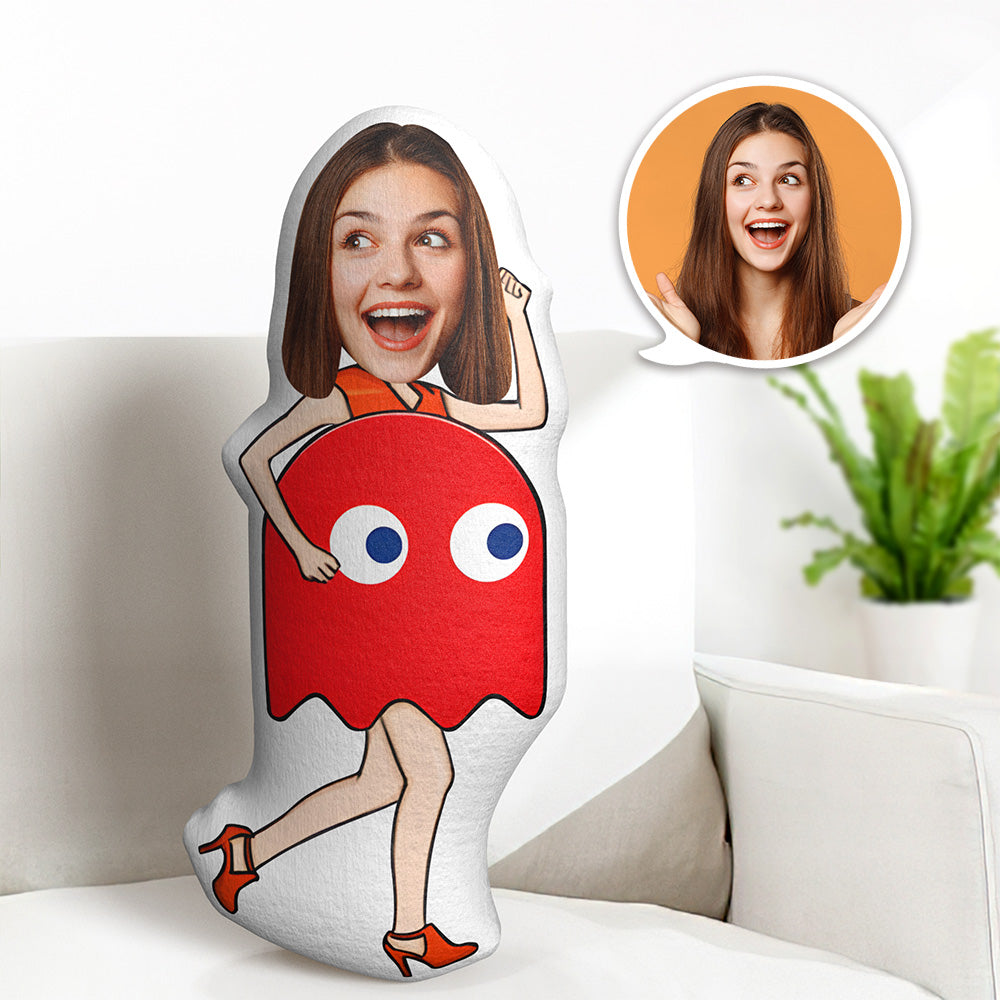 Oreiller De Corps Mon Visage Oreiller Poupées Personnalisées Petite Jupe Fantôme Oreiller Photo Oreiller Minime Oreiller Personnalisé Cadeau - MiniMe Pillow