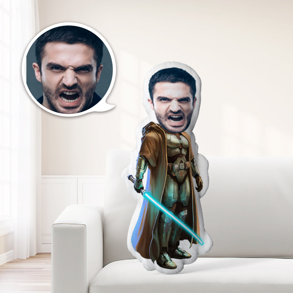 Visage Personnalisé Minime Jeter Oreiller Personnalisé Star Wars Vieille République Jedi Chevalier Minime Oreiller Cadeaux - MiniMe Pillow
