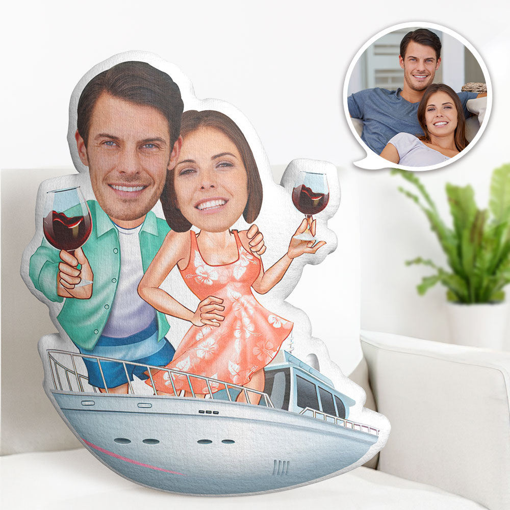 Cadeau Saint Valentin Oreiller Photo Personnalisé Oreiller Visage Personnalisé Oreiller Couple Romantique Personnalisé - MiniMe Pillow