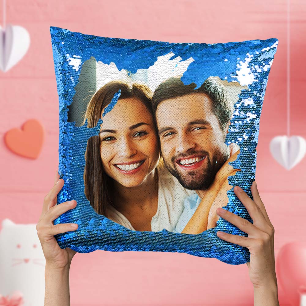 Personalized Photo Sequin Pillow