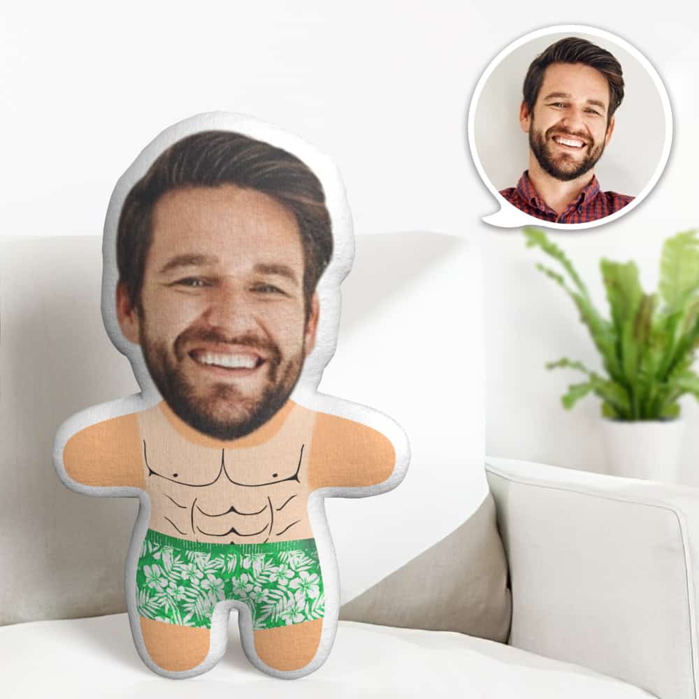 Sunburnt Man Minime Coussin Oreiller Personnalisé Visage Oreiller Personnalisé Mignon Minime Oreiller Cadeaux - MiniMe Pillow