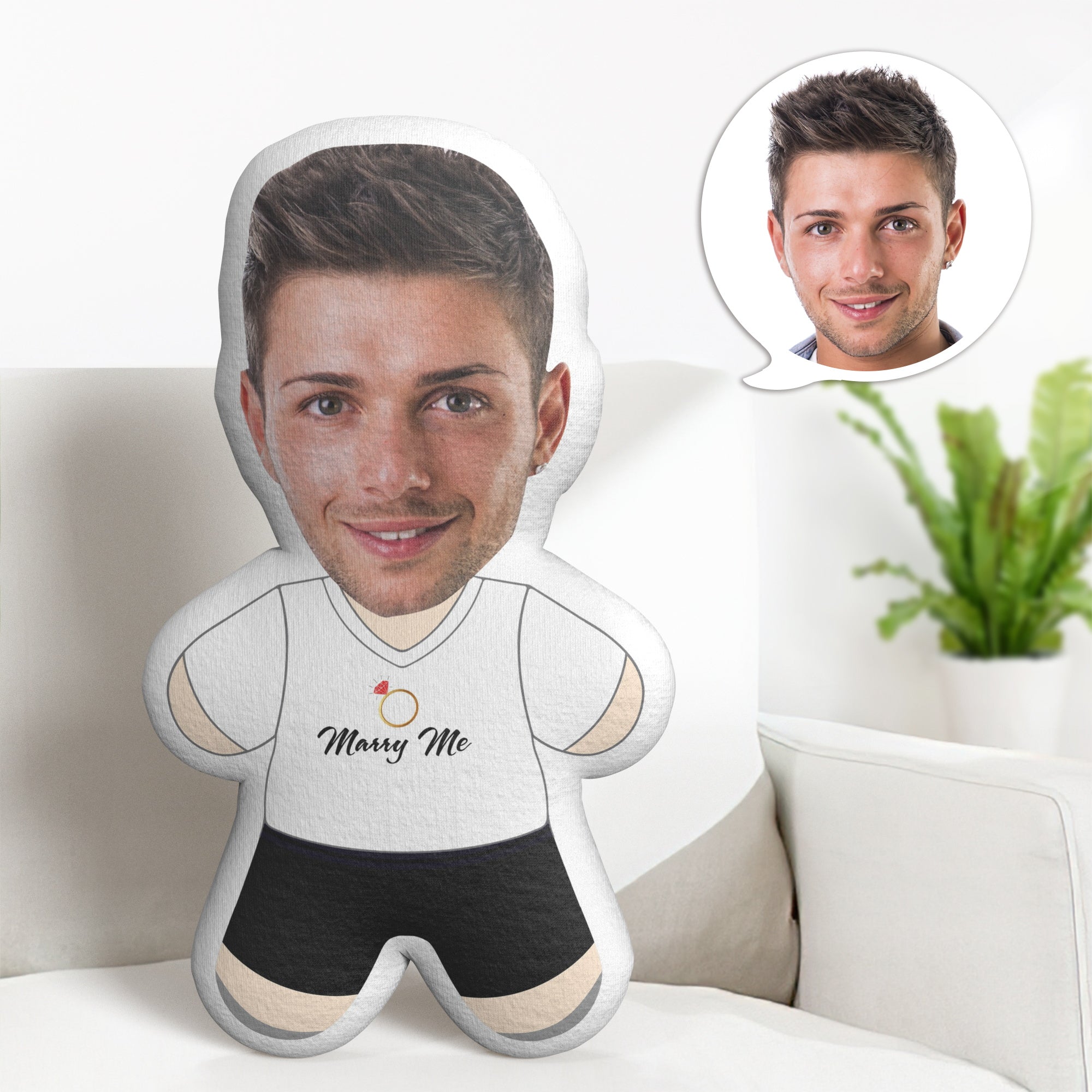 Oreiller Minime Personnalisé Pour La Saint-valentin Épouse-moi Minime Coussin Cadeaux - MiniMe Pillow