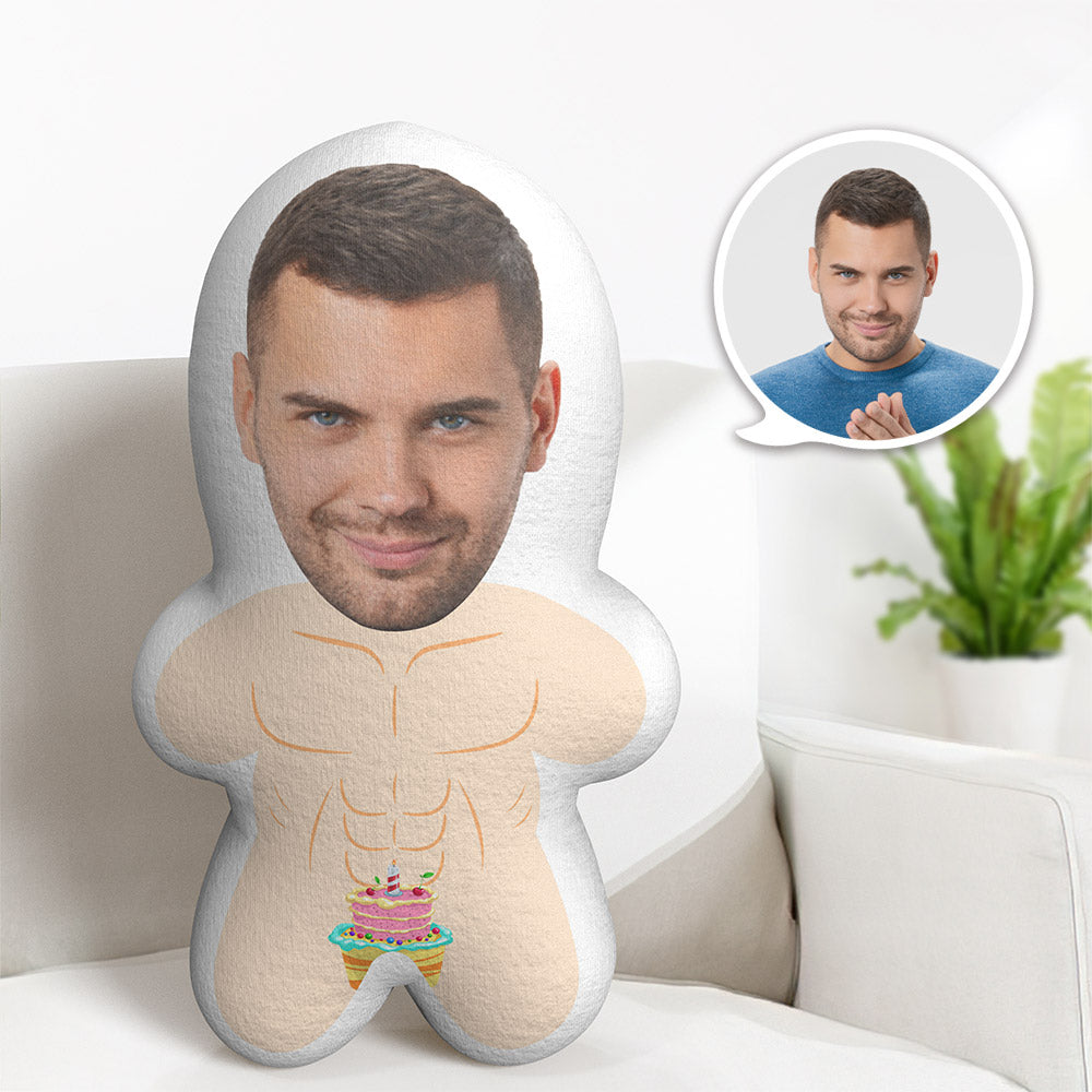 Poupée Faciale Personnalisée Sexy Fun Male Body Pillow Minime Cadeaux D'anniversaire Pour Son Jouet En Peluche - MiniMe Pillow