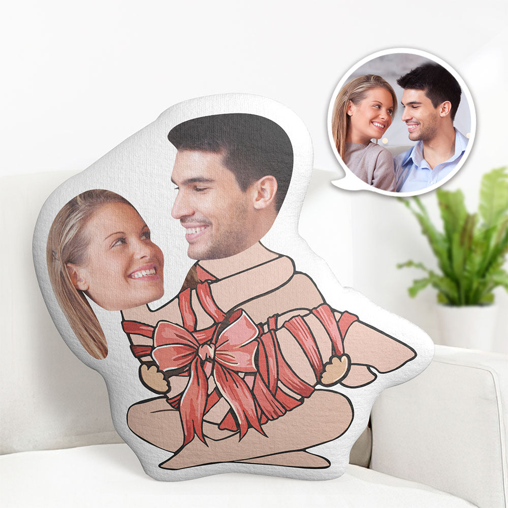 Oreiller De Couple Personnalisé, Cadeaux De Saint-valentin, Oreiller Facial, Mon Cadeau D'amour - MiniMe Pillow