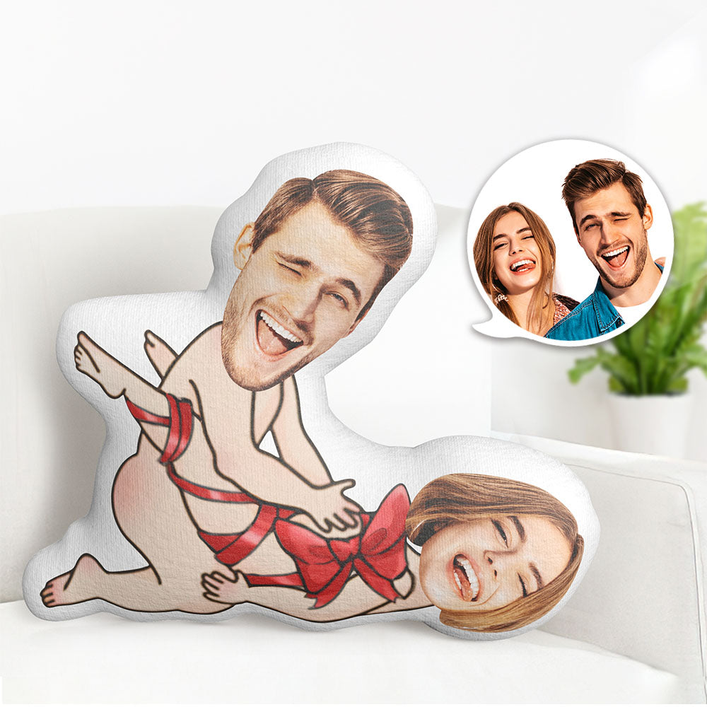 Oreiller Personnalisé, Cadeaux De Saint-valentin, Oreiller Pour Le Visage De Couple, Vous Êtes Mon Cadeau - MiniMe Pillow