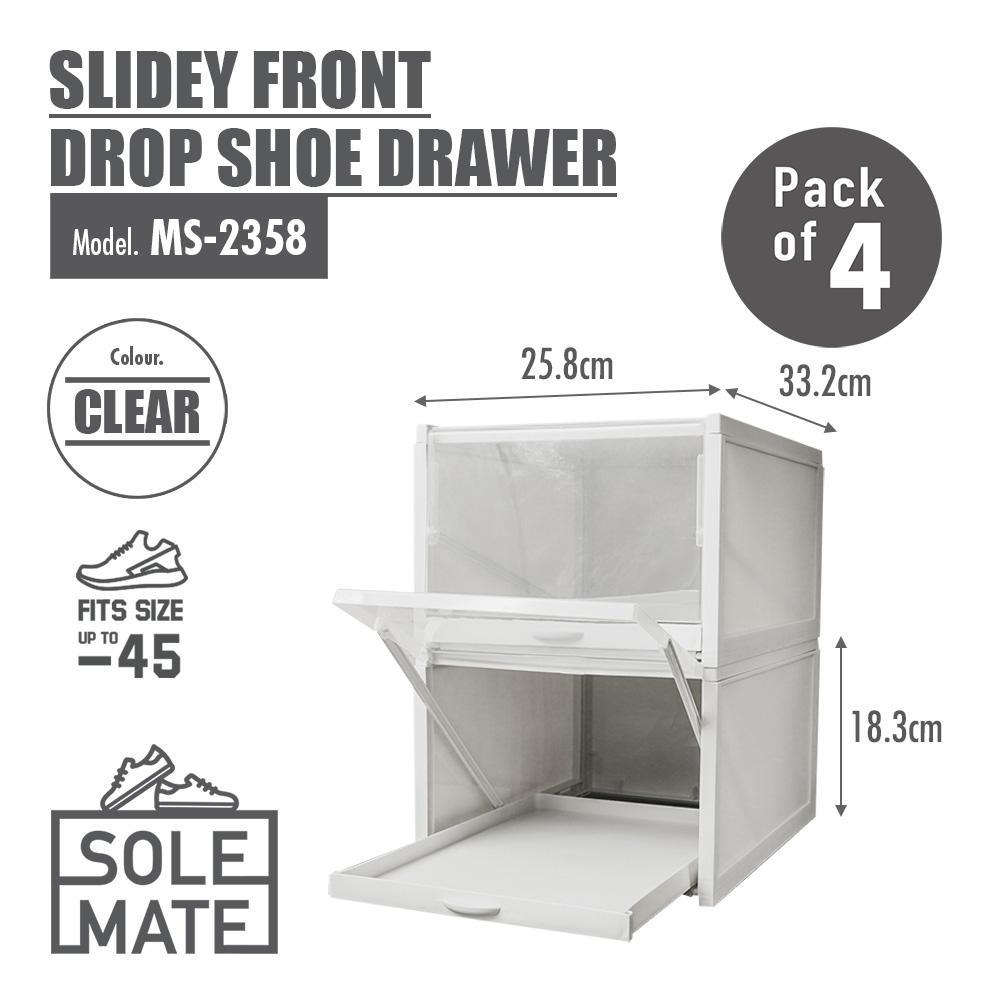 SoleMate - Slidey Front Drop Shoe Drawer (Pack of 4)