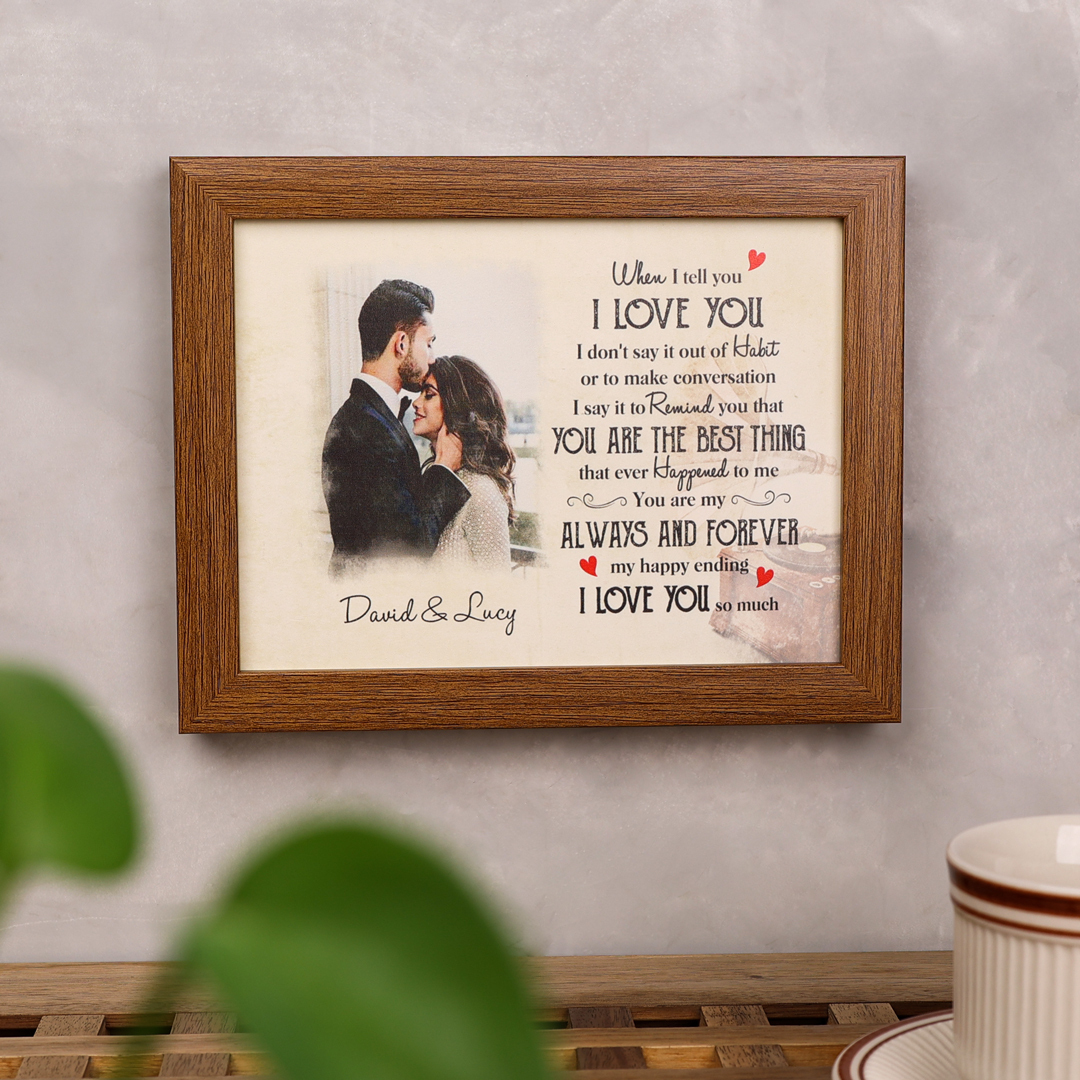 Valentine's Day Gift Personalised Photo Frame Couple Love Gifts For Her Him "YOU ARE THE BEST THING"-Jessemade AU