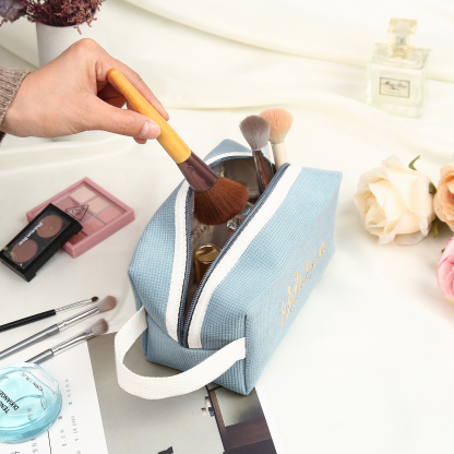 Personalised Name Cosmetic Bag Custom Makeup Bag Zipper Storage Bag Gifts for Ladies Girls-Jessemade AU