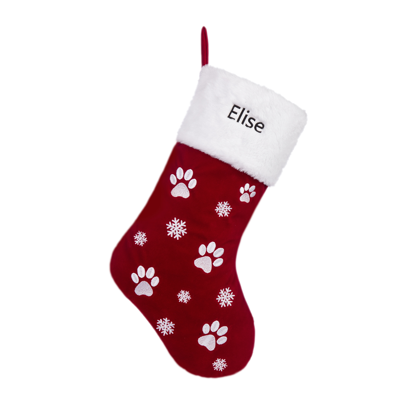 Custom 1 Name Christmas Stocking Ornament Christmas Gift Bags Personalised Gifts for Family Friends-Jessemade AU