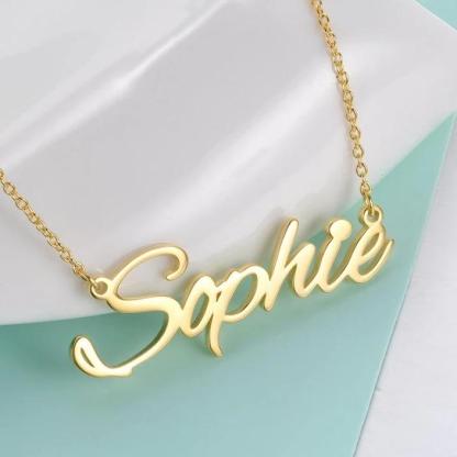 Personalised Necklace Custom 1 Name Necklace Gift For Women-Jessemade AU