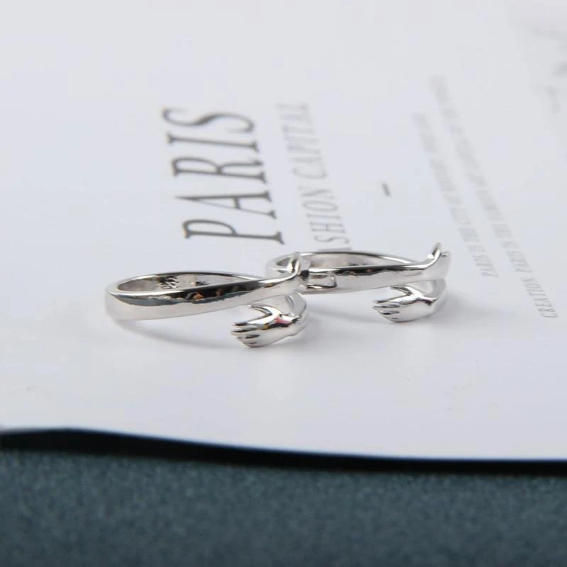 Valentine's Day Couple Hug Ring Love Style Rings Gifts for Women Men-Jessemade AU