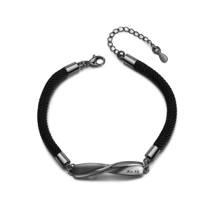 2023 Valentine's Day Gifts Personalised Matching Braided Couple Bracelets for Couple-Jessemade AU