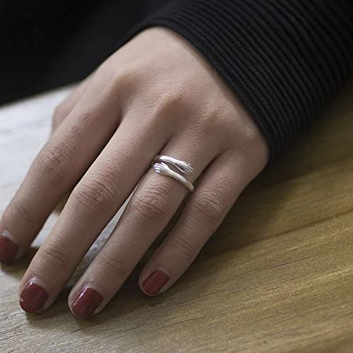 Valentine's Day Couple Hug Ring Love Style Rings Gifts for Women Men-Jessemade AU