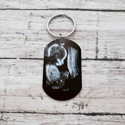 Personalised Photo Keychain Pregnant Newborn Keychain Gifts for Mommy/Mummy - I Can't Wait To Meet You Already-Jessemade AU