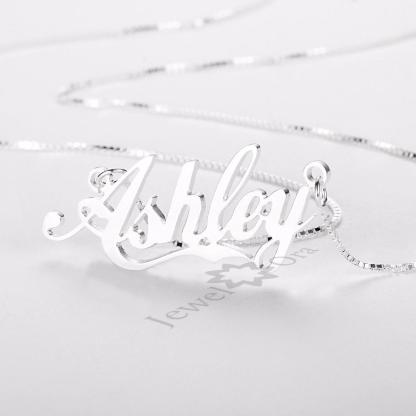 Personalised Necklace Custom 1 Name Necklace Gift For Women-Jessemade AU