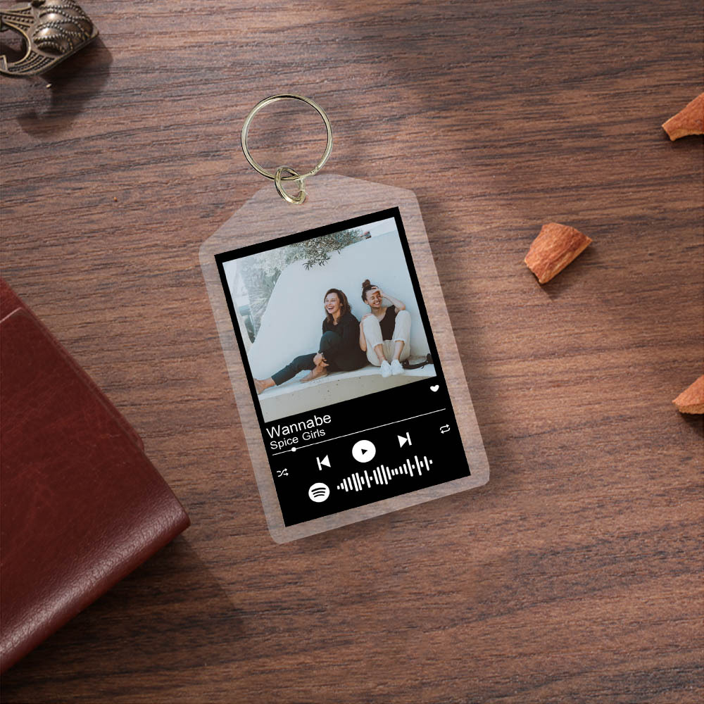 Personalised Spotify Code Keychain Custom 1 photo-Jessemade AU