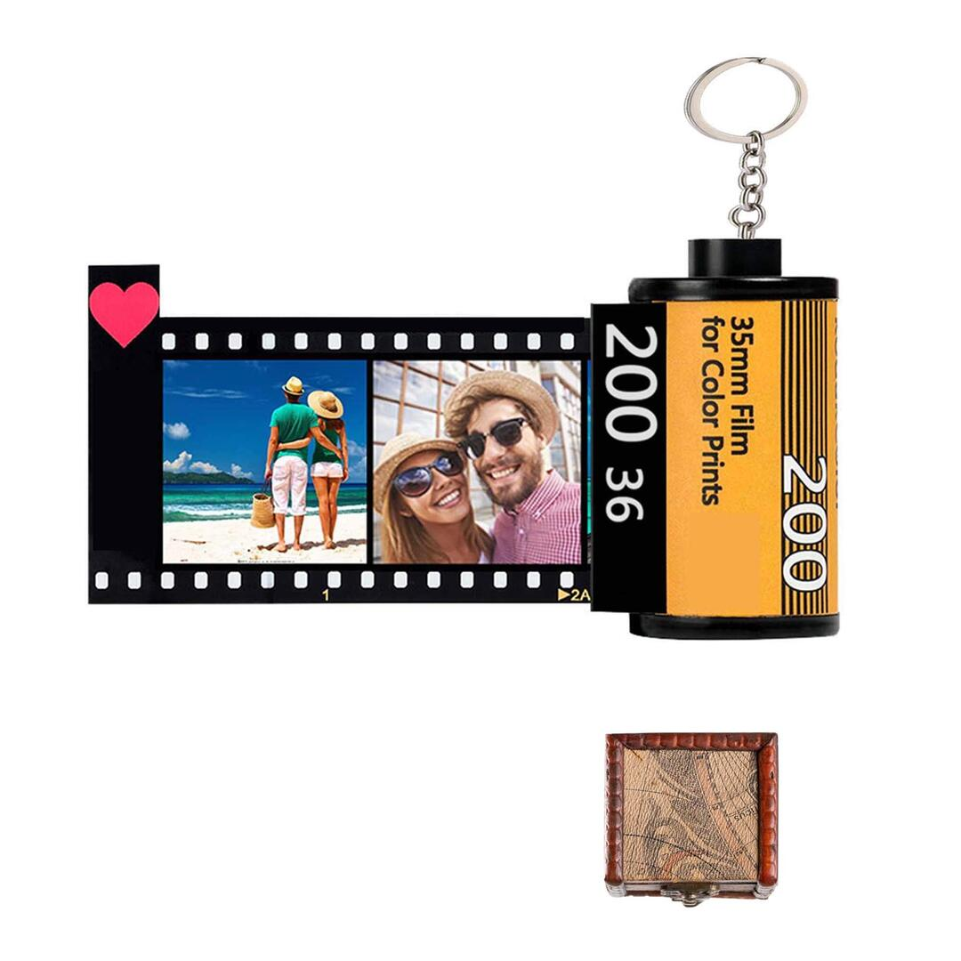 Personalised Film Camera Roll Keychain Custom 10 photos Keychain Gifts For Her-Jessemade AU