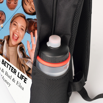 Personalised Photo and names Backpack Photo Print School Bag With Text Gifts for Kids-Jessemade AU