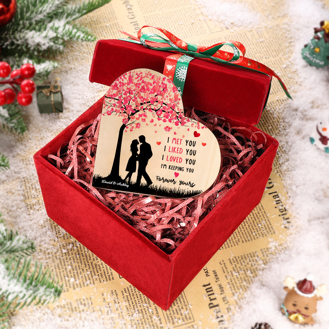 Personalised Couple Candle Holder Custom 2 Names Wooden Candlesticks Heart Valentine's Day Gifts for Wife/Girlfriend-Jessemade AU