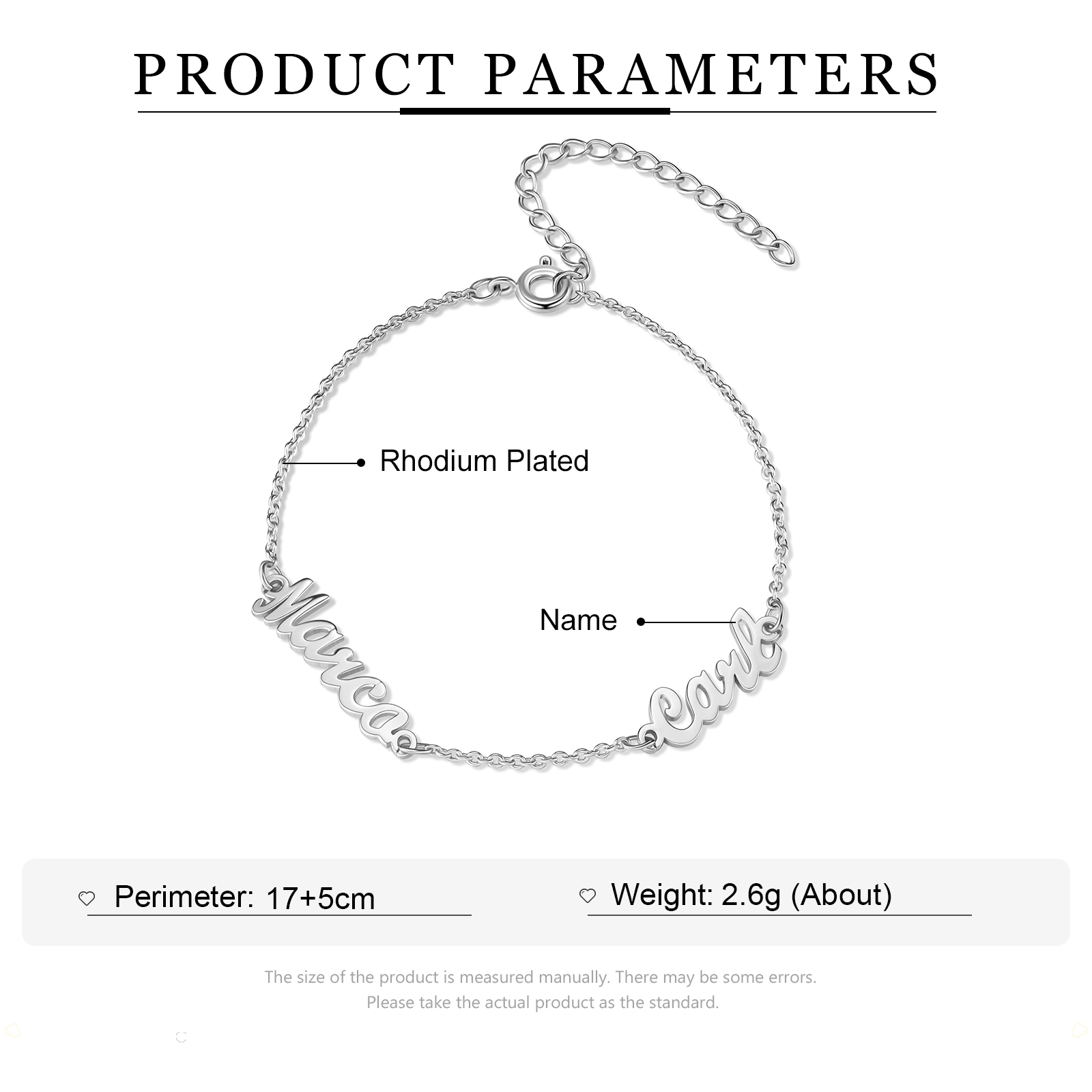 Personalised Family Name Bracelet Custom 2 Names Bracelet  Best Gift For Her-Jessemade AU