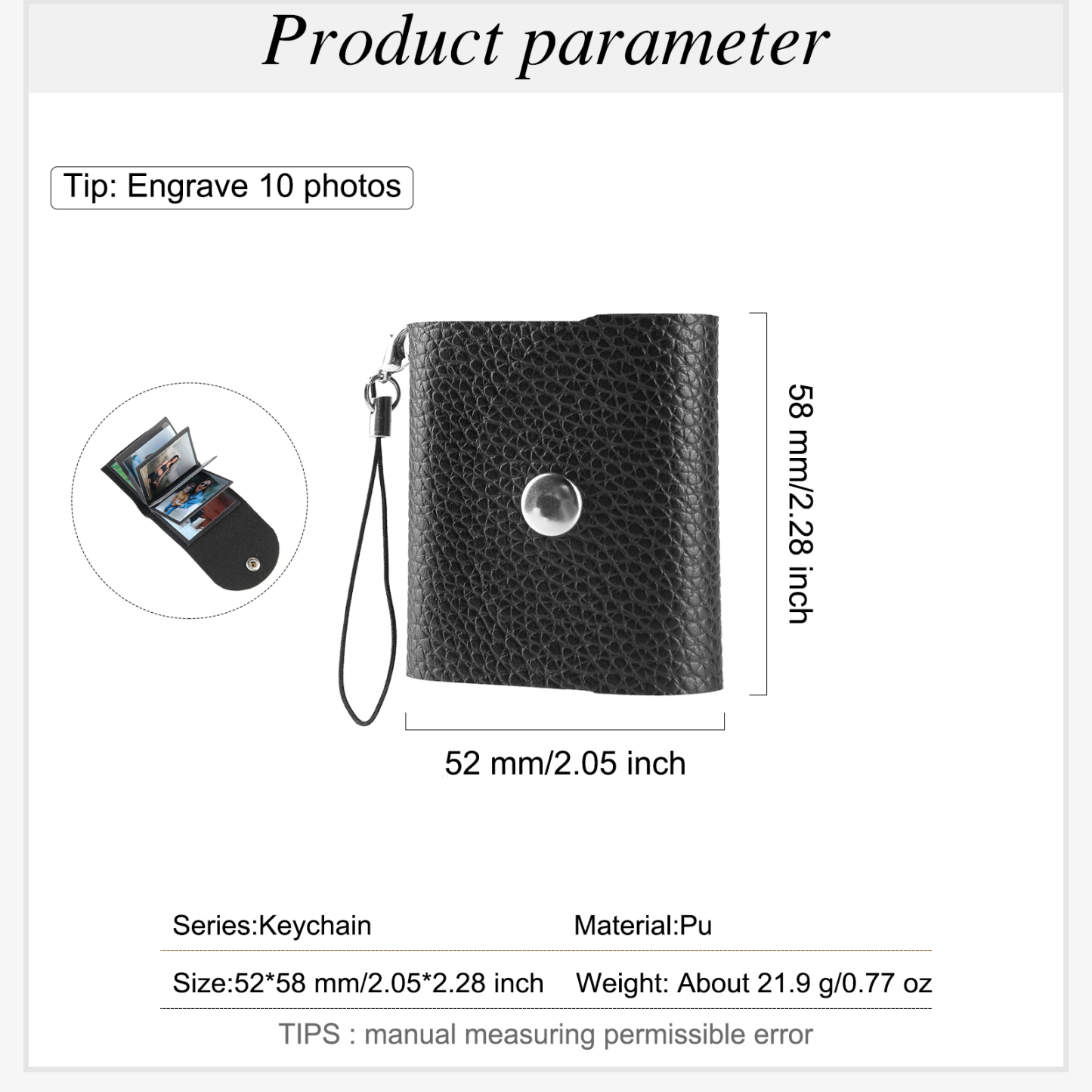 Personalised Mini Photo Album Keychain Custom 10 Photos Keychain Gifts For Her-Jessemade AU