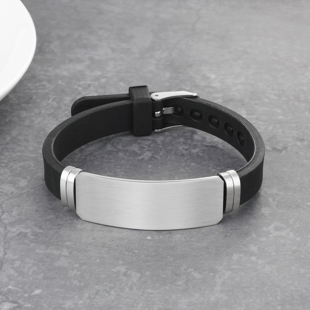 Fashion Personalised  Jewelry Custom Name Men's Bracelets Gift for Dad-Jessemade AU