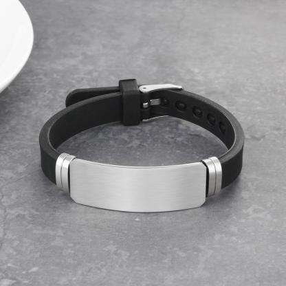 Fashion Personalised  Jewelry Custom Name Men's Bracelets Gift for Dad-Jessemade AU