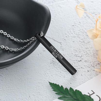 Customised 3D Bar Necklace-Jessemade AU