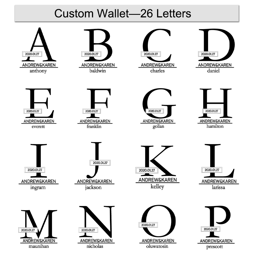 Personalised Leather Wallet Engraved Photo Short Purse Folding Wallet Gifts For Men-Jessemade AU