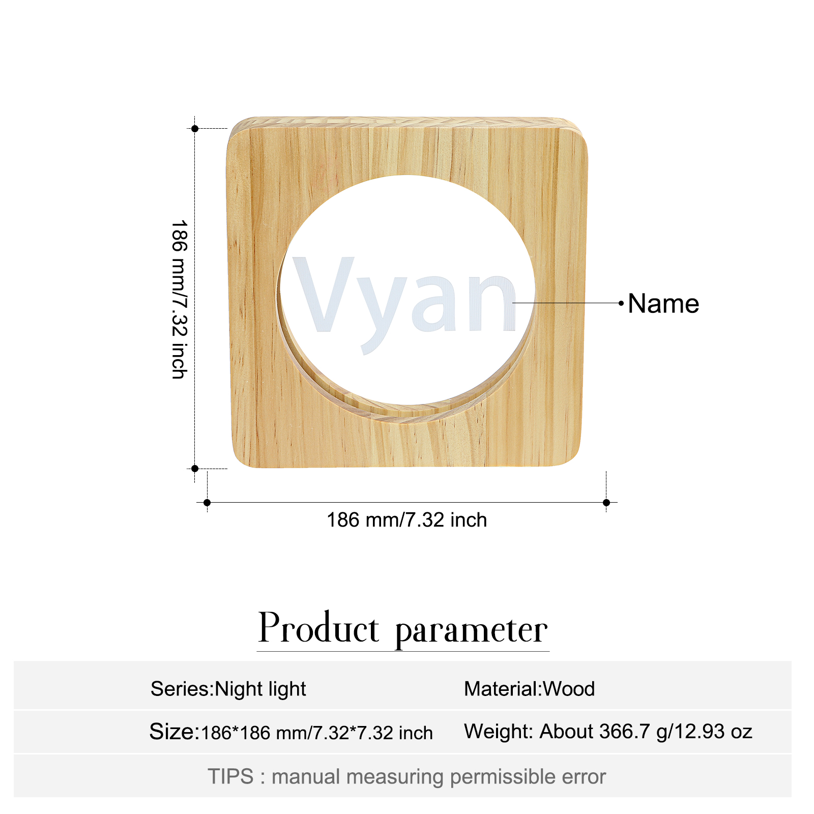 Name Night Light Ornament For Her Personalised Name Bedroom Decor Home Decoration LED Light Personalised Photo Ornament-Jessemade AU