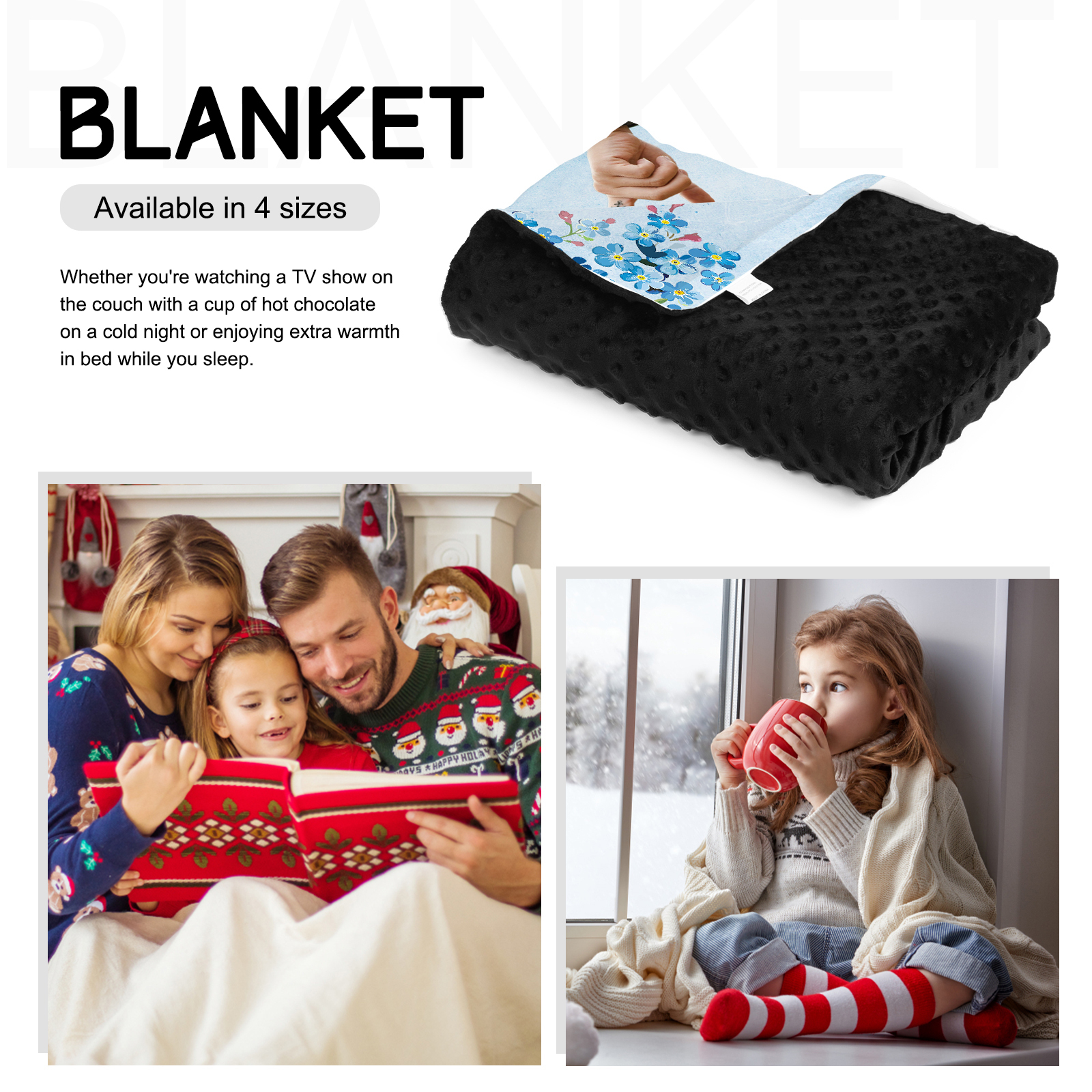 Personalised Couple Blanket Finger Gesture Promise Blanket-Jessemade AU