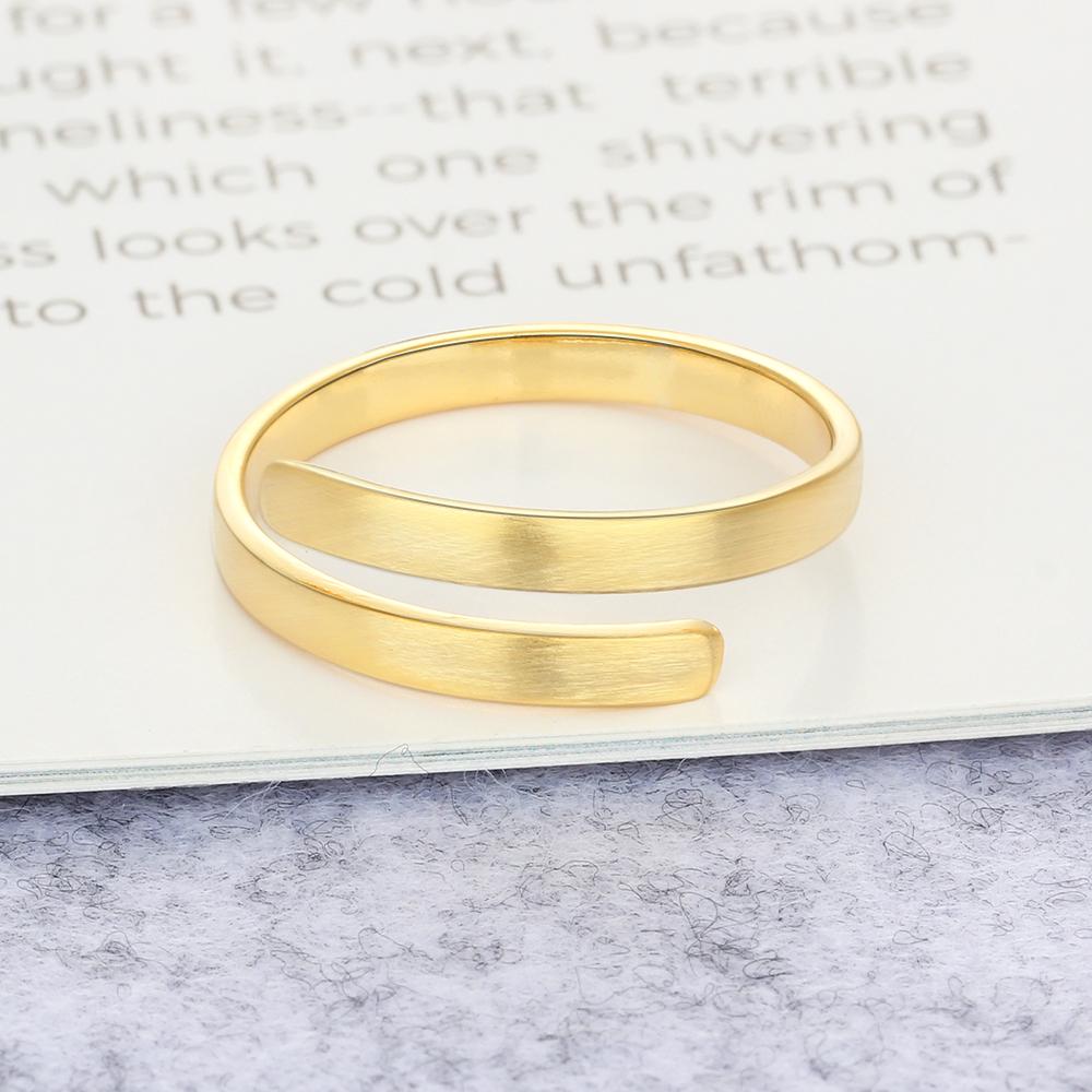 Personalised Name Rings Engraved 2 Names Adjustable Ring Gift for Her-Jessemade AU