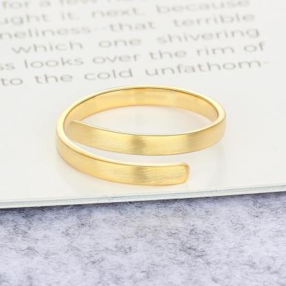 Personalised Name Rings Engraved 2 Names Adjustable Ring Gift for Her-Jessemade AU