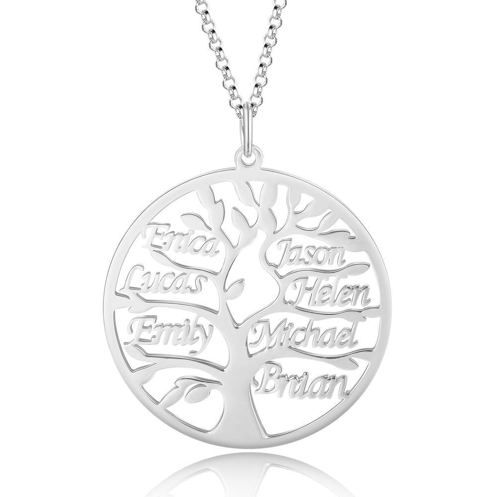 Personalised Family Tree Name Necklace Custom 7 Names Name Necklace-Jessemade AU
