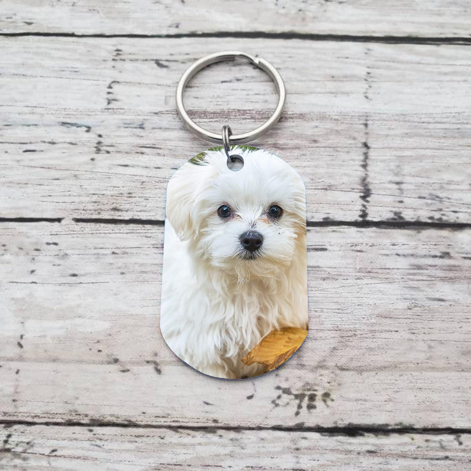 Personalised Mother Photo Keychain "I Love You Mum" Dog Tag Keyring-Jessemade AU