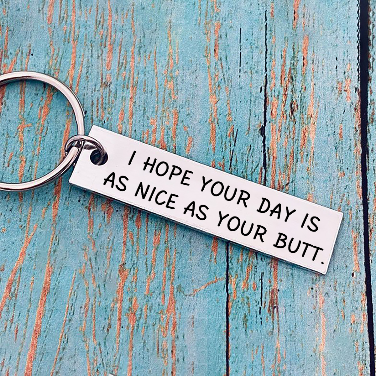 Funny Couple Keychain Stainless Steel Keychain Valentine's Day Creative Gift for Couples-Jessemade AU