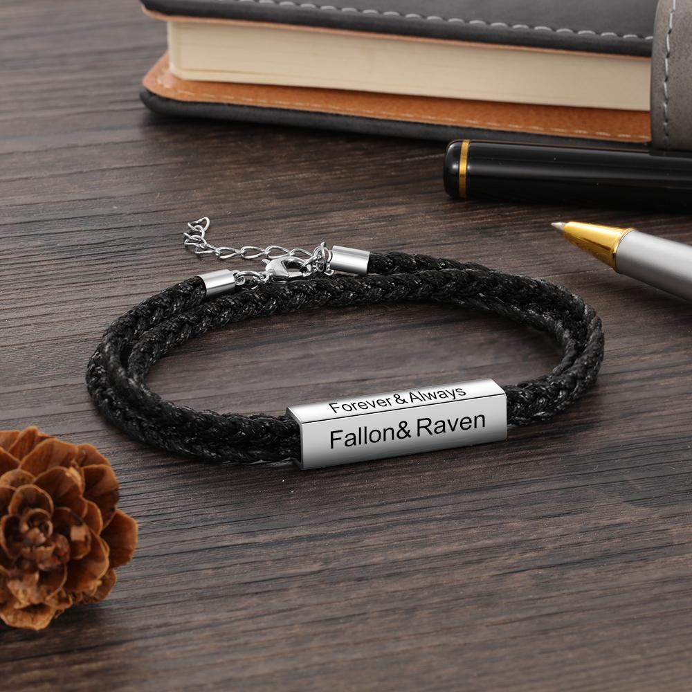 Personalised  Men's Bracelets For Him Best Gift For Him-Jessemade AU