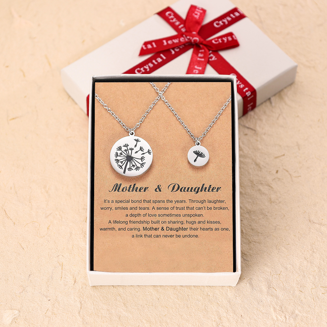 Dandelion Necklaces Unique Mother Daughter Necklace Back To School Gifts for Children-Jessemade AU