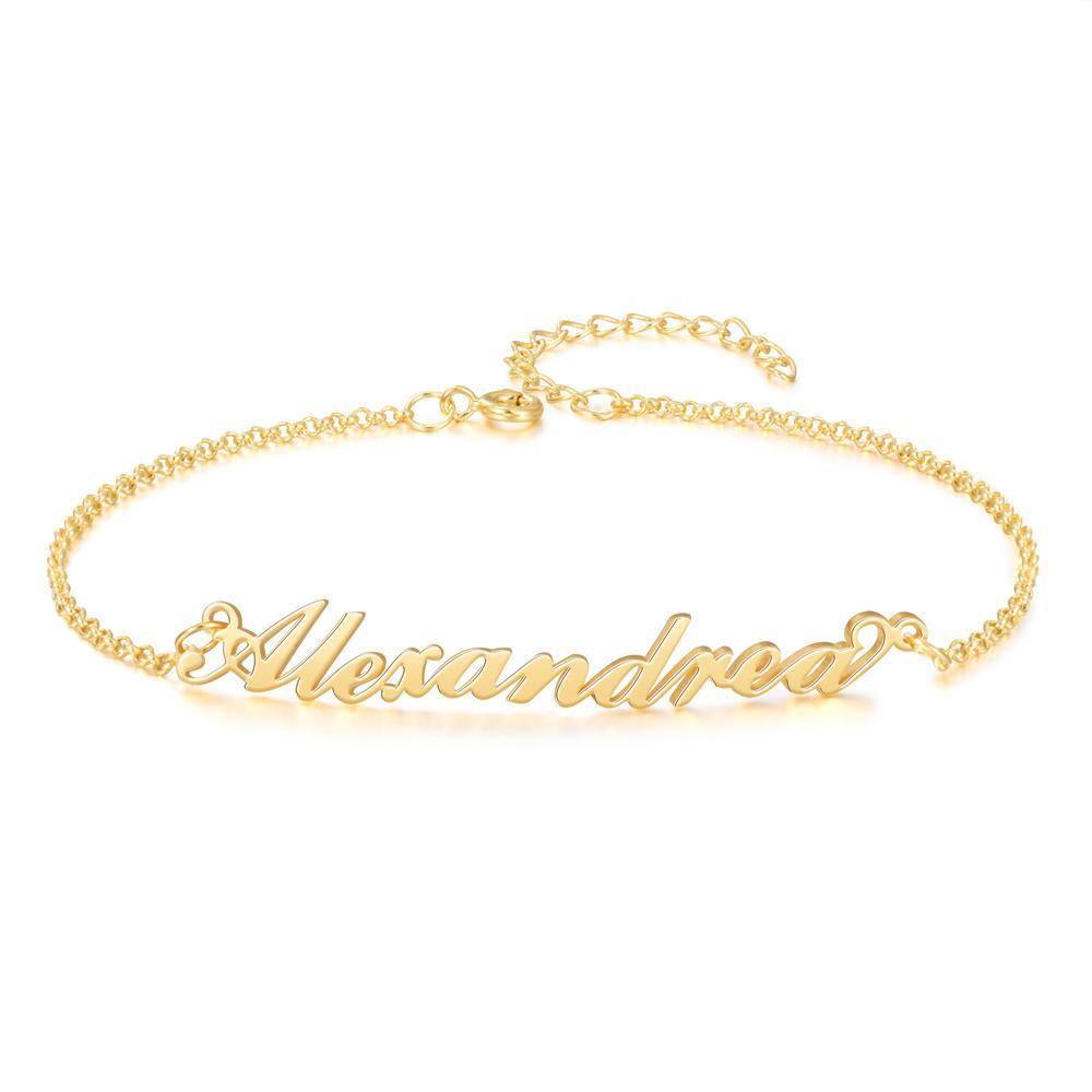 Personalised Bracelet Custom 1 Name Bracelet Gift For Women-Jessemade AU
