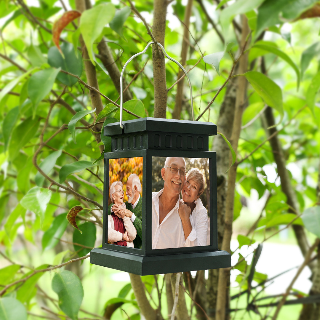 Solar Light Personalised 4 Photos Memorial Lantern Lamp Sympathy Lantern Bereavement Gift Loss of a Loved One-Jessemade AU
