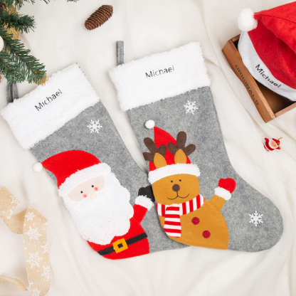 Personalised Christmas Stockings Custom Name Stockings Decoration-Jessemade AU