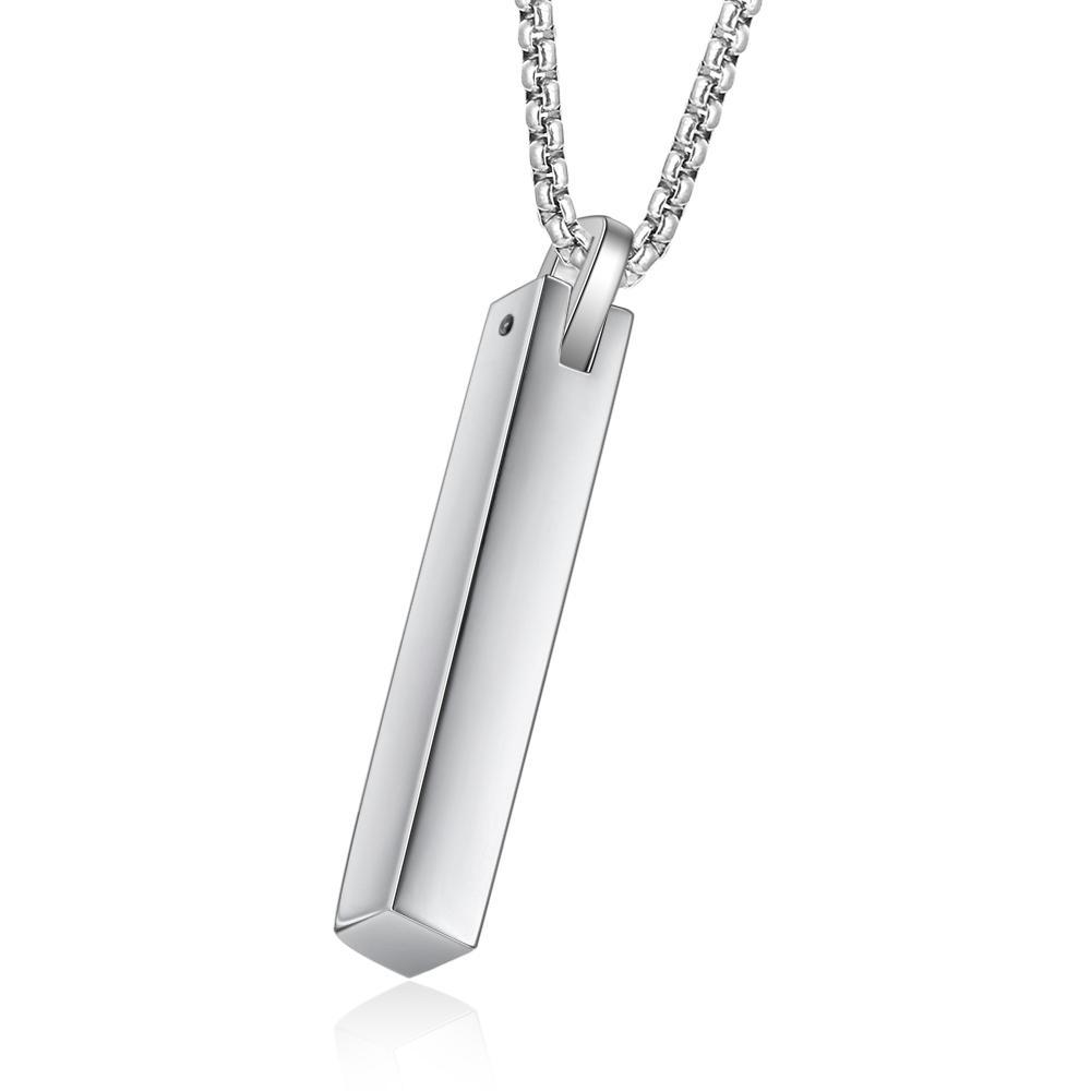 Personalised Initial Vertical Bar Necklace-Jessemade AU