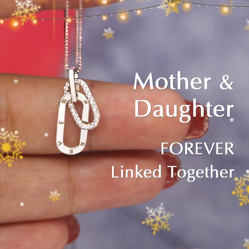 925 Sterling Silver Jessemade Forever Linked Together Necklace Best Gift For Her-Jessemade AU