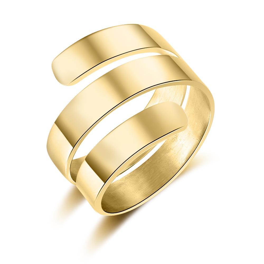 Personalised Ring for 3 Best Friend Engraved Name Wrap Ring-Jessemade AU