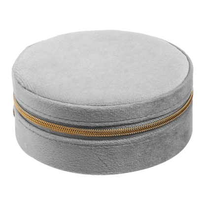 Jewelry Storage Box Travel Jewelry Box Grey/Pink/Green Circle Box Gifts for Ladies Girls-Jessemade AU